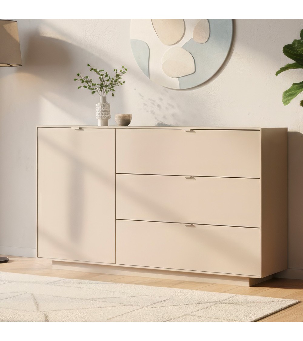 Madia Sivas 51A con 3 cassetti e 1 anta colore cashmere