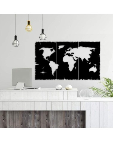 Cornice decorativa mondo nero 125x73 cm MT1924241