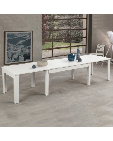 Tavolo allungabile Lipsia 160x90 in bianco frassinato