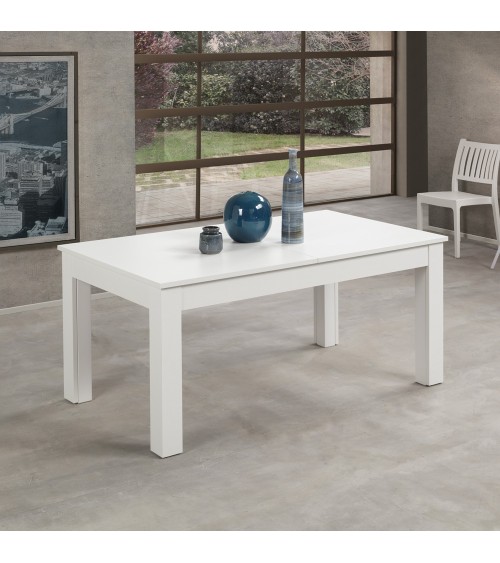Tavolo allungabile Lipsia 160x90 in bianco frassinato