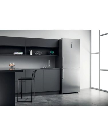 Hotpoint Ariston Frigorifero combinato no frost HA70BE72X inox ottico classe E