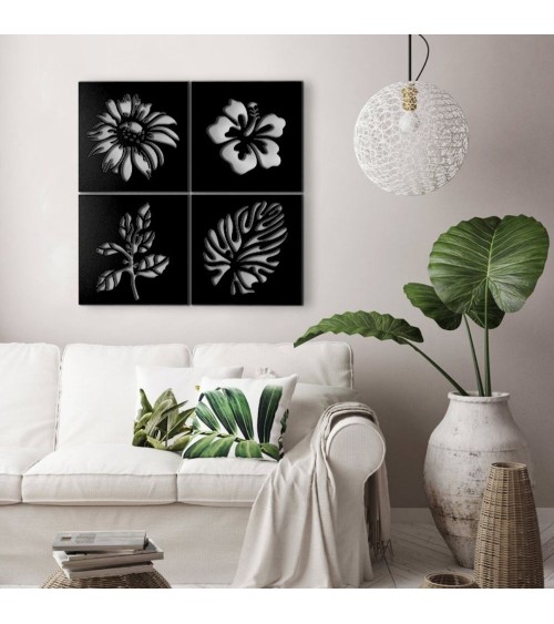 Cornice decorativa natura nero 40x40 cm MT1924181