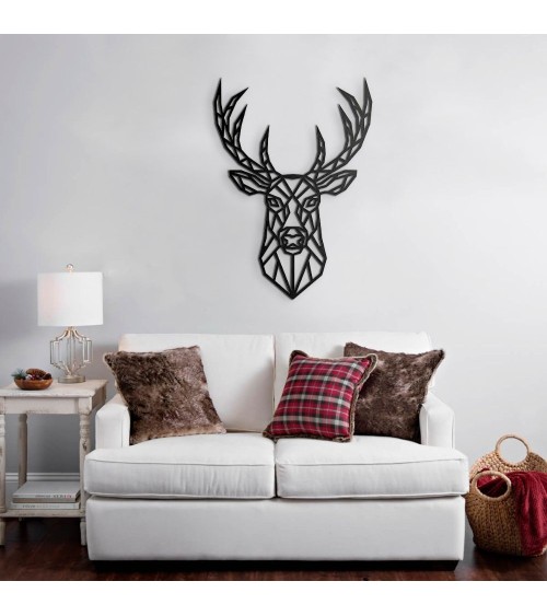 Cornice decorativa cervo nero 62x87 cm MT192408