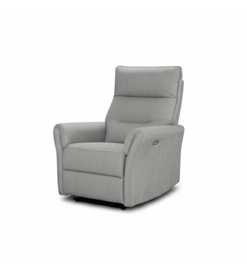 Poltrona relax Softwave recliner elettrico in tessuto G268 grigio