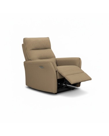 Poltrona relax Softwave recliner elettrico in tessuto G270 camel