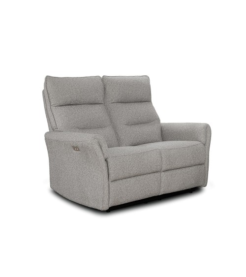 Divano recliner 2 posti Softwave elettrico in tessuto G268 grigio