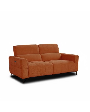 Divano recliner Luxora 3 posti elettrico in tessuto E006 aragosta