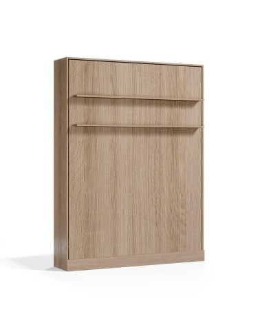 Letto matrimoniale estraibile Primer colore rovere