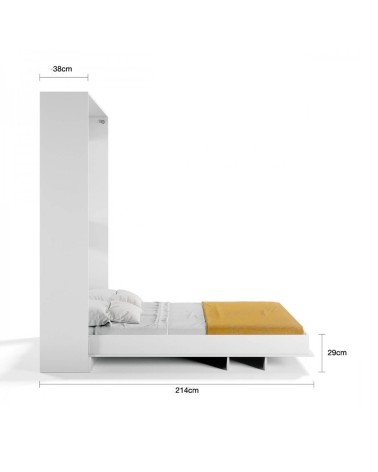 Letto matrimoniale estraibile Primer colore rovere