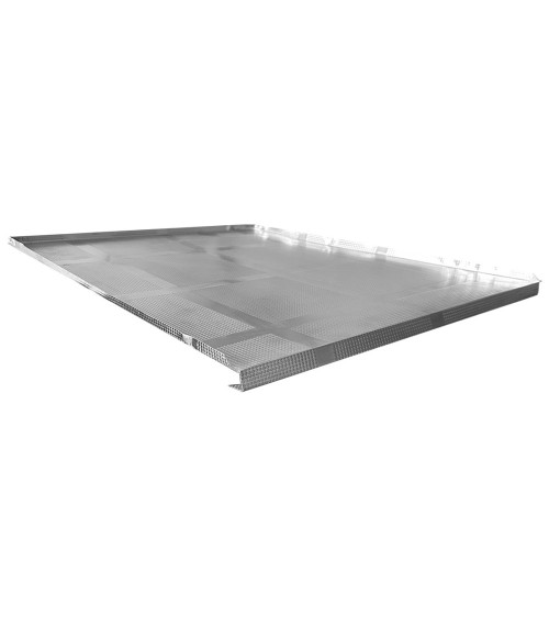 Protezione sottolavello alluminio goffrato spessore 0.3 mm con guarnizione 862X500 mm.