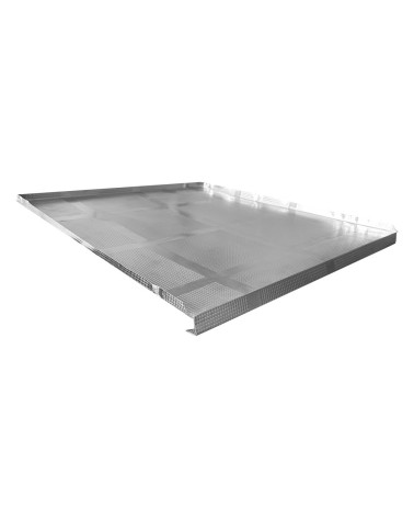Protezione sottolavello alluminio goffrato spessore 0.3 mm con guarnizione 562X500 mm.