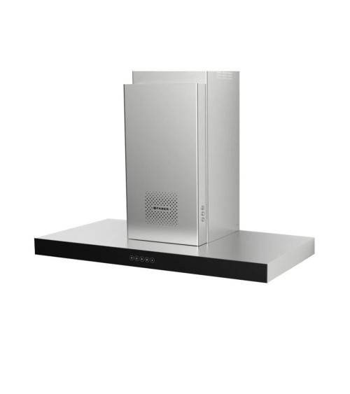 Cappa aspirante a parete Faber Air Hub Stilo Glass Comfort 90 cm. classe A+ inox e vetro nero