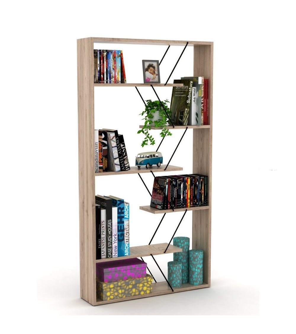 Libreria Tars rovere 84x24x157H