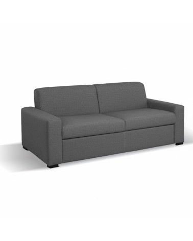 Divano letto Flash 3 posti con rete elettrosaldata in tessuto Queens ash