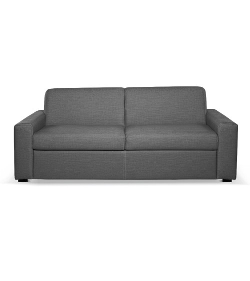 Divano letto Flash 3 posti con rete elettrosaldata in tessuto Queens ash