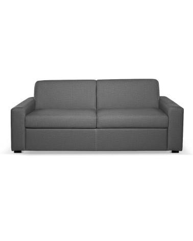Divano letto Flash 3 posti con rete elettrosaldata in tessuto Queens ash