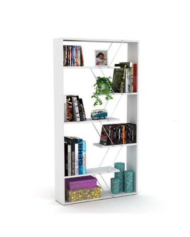 Libreria Tars bianca 84x24x157H RF1603242
