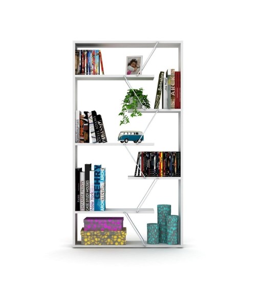 Libreria Tars bianca 84x24x157H RF1603242