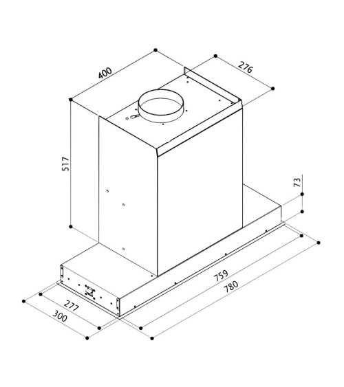 Cappa Faber Hava X 78 da incasso in acciaio inox classe A