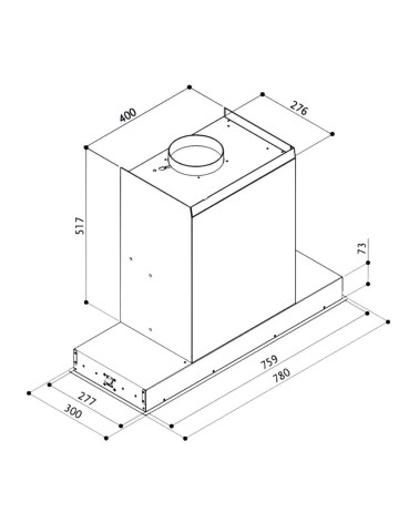 Cappa Faber Hava X 78 da incasso in acciaio inox classe A