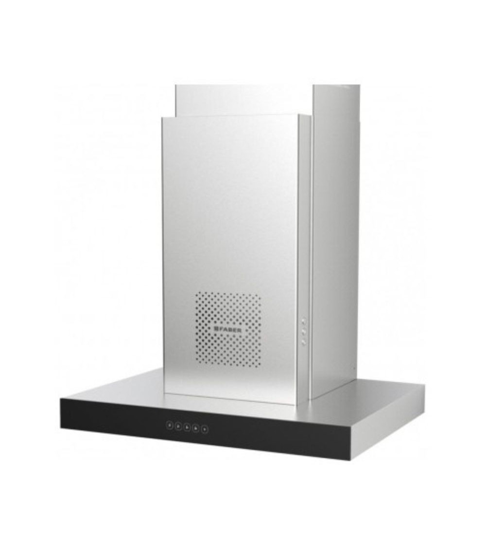 Cappa aspirante a parete Faber Air Hub Stilo Glass Comfort 60 cm. classe A+ inox e vetro nero