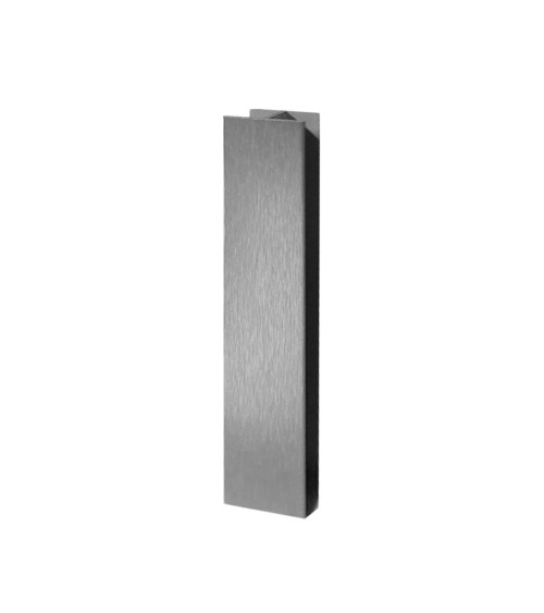 Giunzione lineare per zoccolo in PVC H 10 cm. alluminio satinato