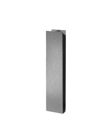 Giunzione lineare per zoccolo in PVC H 10 cm. alluminio satinato