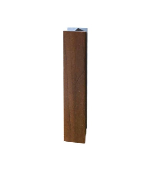 Giunzione lineare per zoccolo in PVC H 10 cm. noce scuro