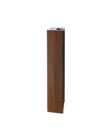 Giunzione lineare per zoccolo in PVC H 10 cm. noce scuro