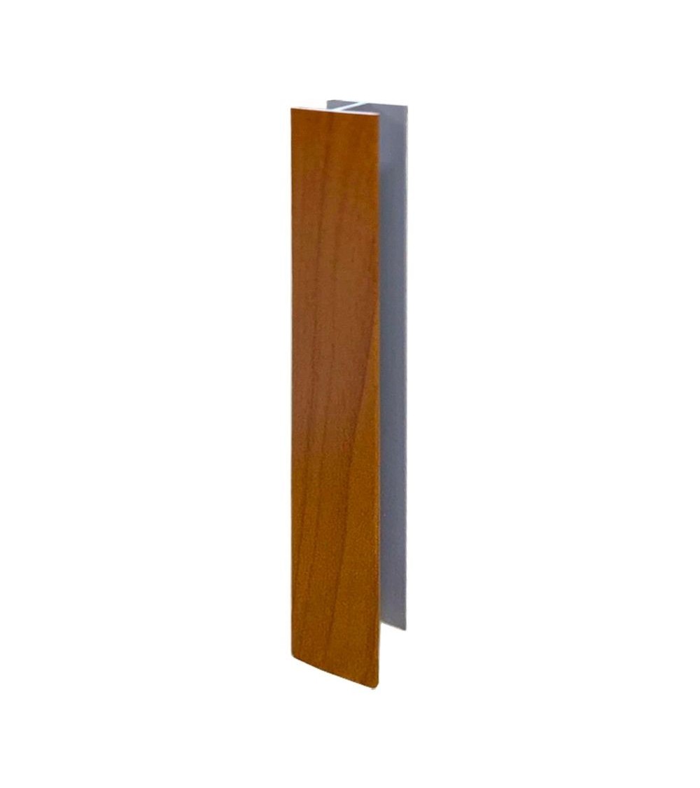 Giunzione lineare per zoccolo in PVC H 15 cm. ciliegio