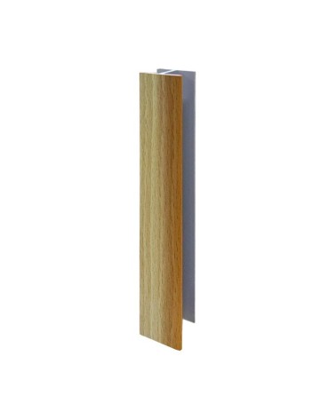 Giunzione lineare per zoccolo in PVC H 15 cm. faggio