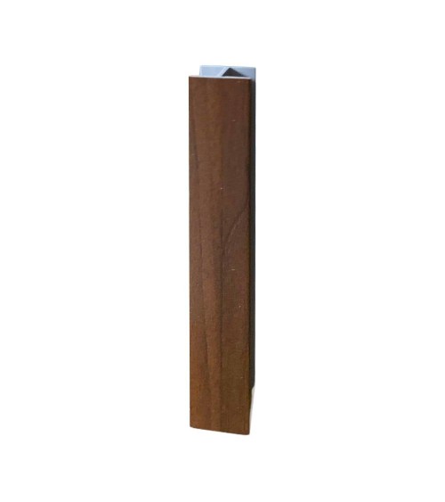 Giunzione lineare per zoccolo in PVC H 15 cm. noce scuro