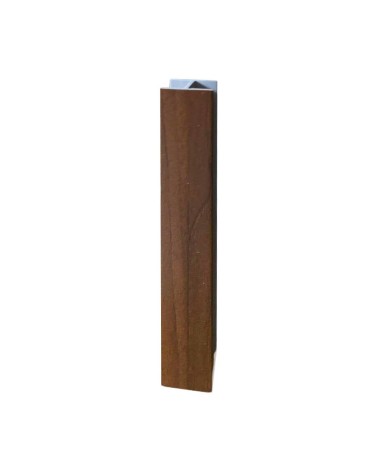 Giunzione lineare per zoccolo in PVC H 15 cm. noce scuro