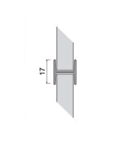 Giunzione lineare per zoccolo in PVC H 15 cm. noce scuro