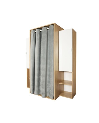 Guardaroba Krell rovere bianco 150x56x184h