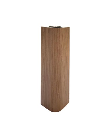 Angolare per zoccolo 90° R12 in faggio scuro H 12 cm.