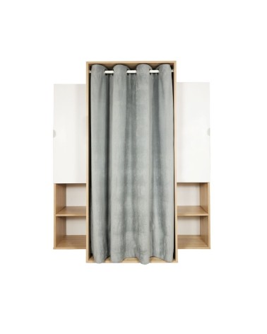 Guardaroba Krell rovere bianco 150x56x184h