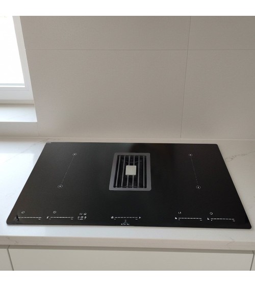 Piano cottura con cappa integrata Faber Maestro BK Glass NG A830 nero classe A+++