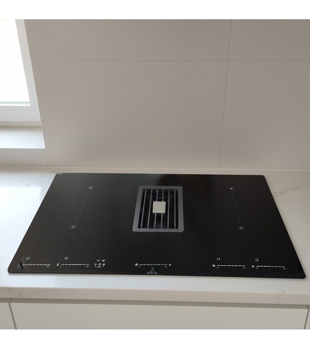 Piano cottura con cappa integrata Faber Maestro BK Glass NG A830 nero classe A+++
