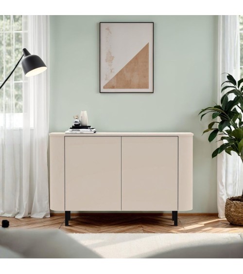 Madia Marini con 2 ante 130x43x85 H cm colore cashmere