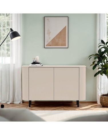 Madia Marini con 2 ante 130x43x85 H cm colore cashmere