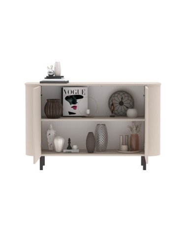 Madia Marini con 2 ante 130x43x85 H cm colore cashmere