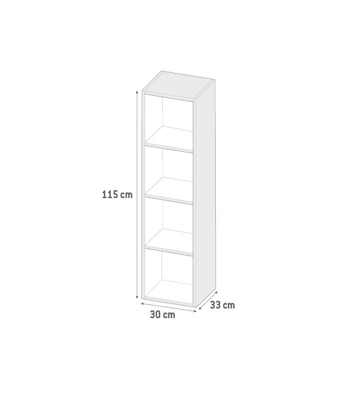 Colonna bagno sospesa Remix 1 anta H 115 colore grigio granito