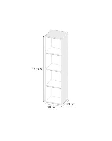 Colonna bagno sospesa Remix 1 anta H 115 colore grigio granito