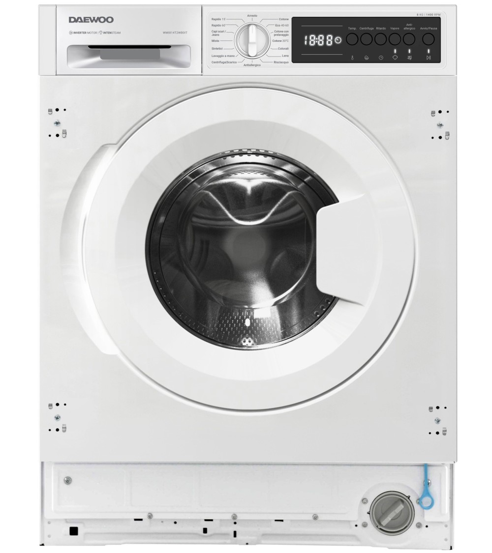 LAVATRICE DA INCASSO KG.8 1400 GIRI ENERGY LABEL B/46-72 dB COLORE BIANCO DAEWOO