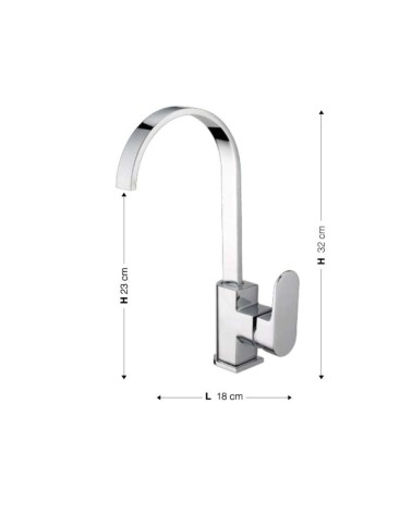 Miscelatore per cucina Samarcanda finitura cromo