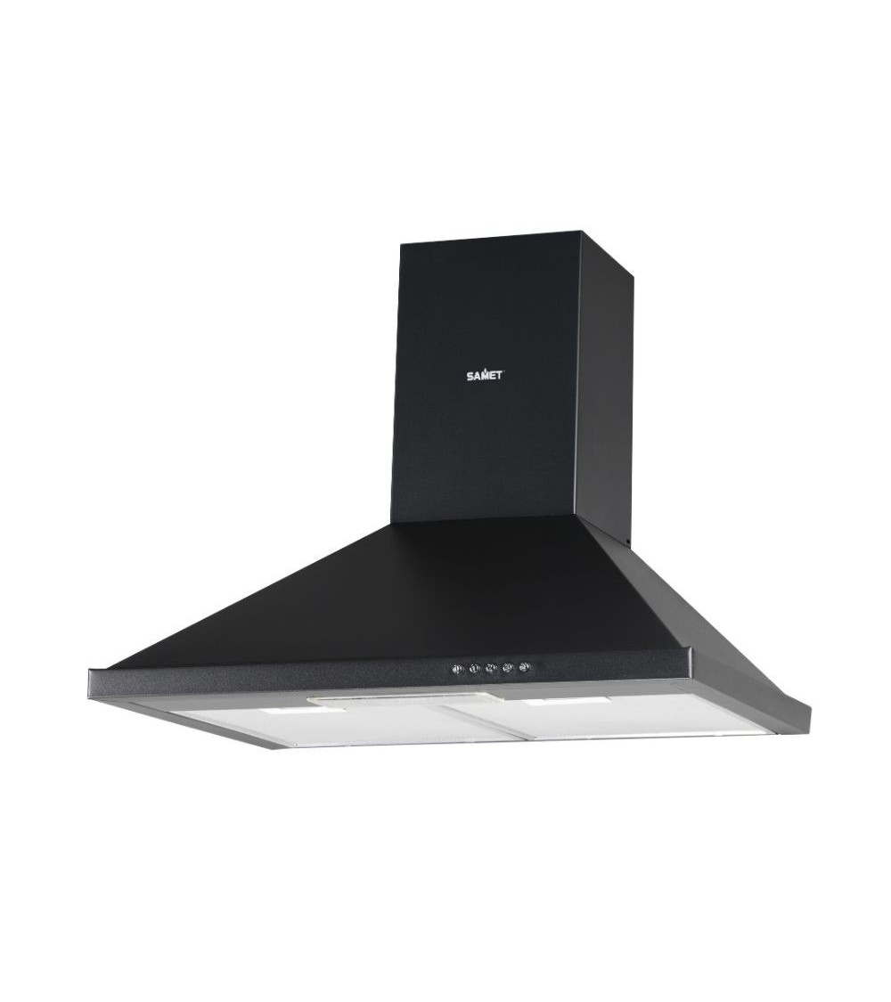 Cappa a piramide 60 cm Eolo 60 nera Samet