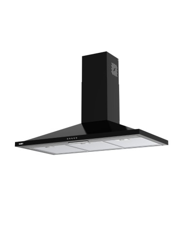 Cappa a piramide 90 cm Eolo 90 nera Samet