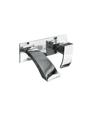 Miscelatore bagno Riga cascata in finitura cromo