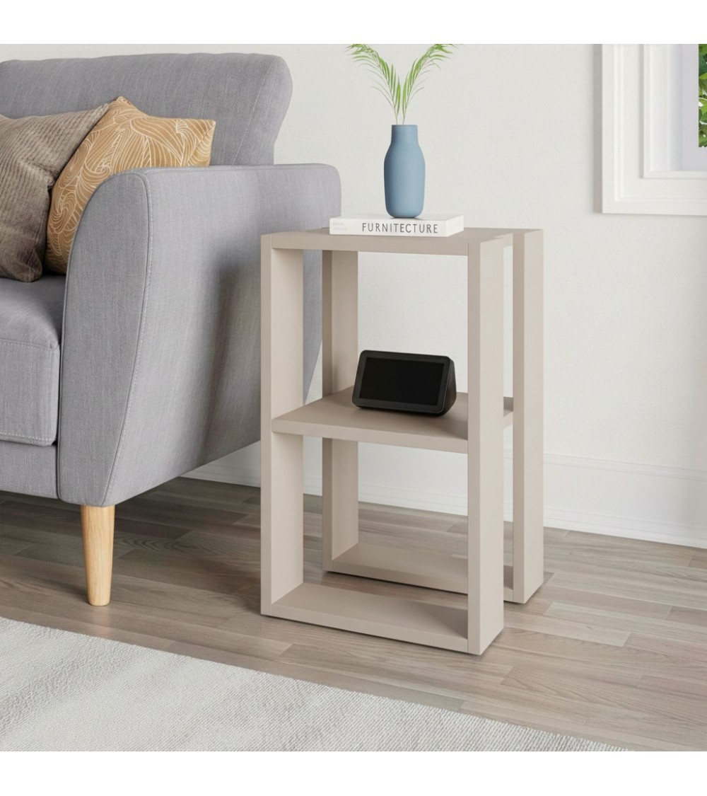 Tavolino comodino Lonie colore cashmere